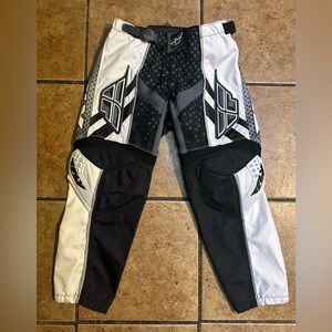 F16 Fly BMX racing black and white biker pants